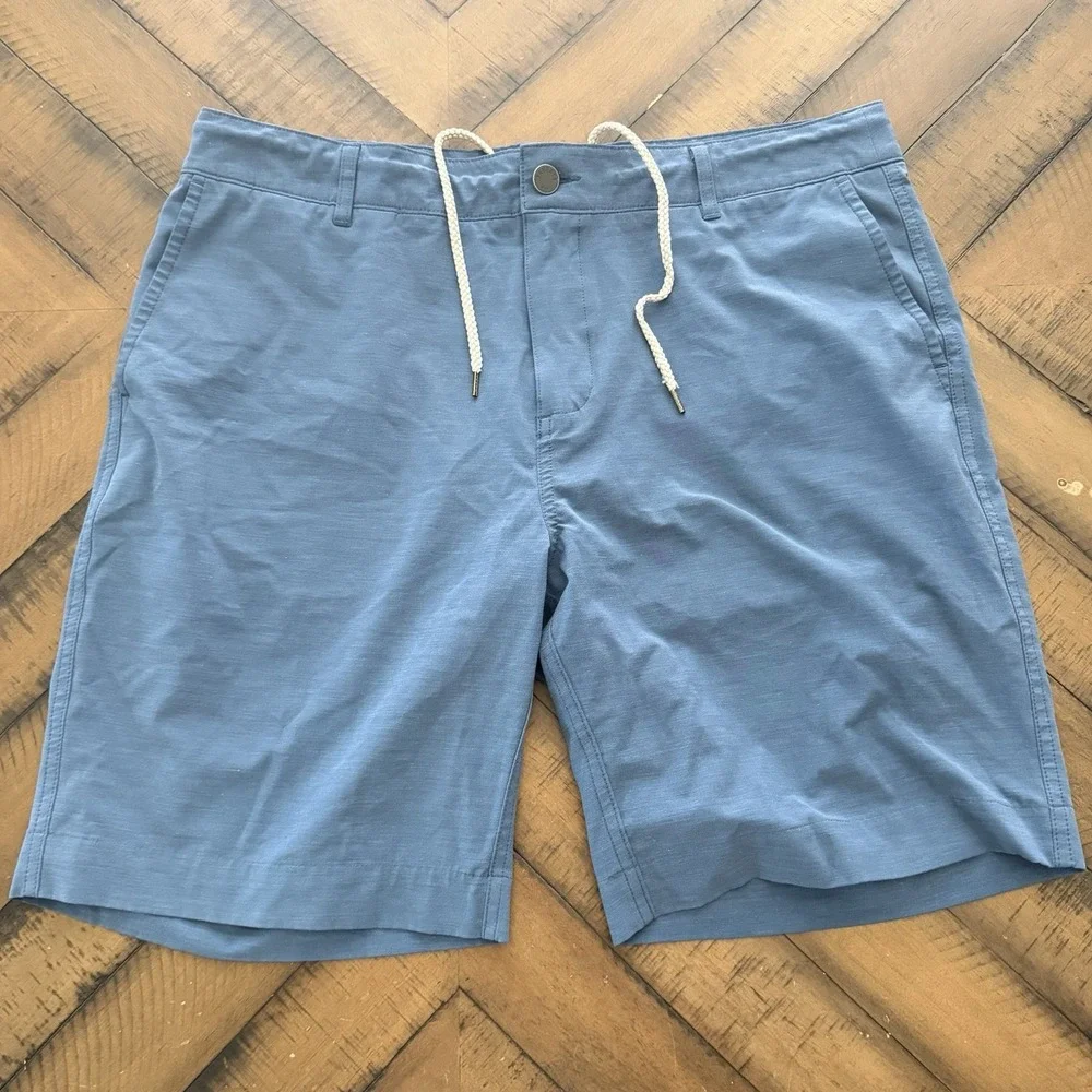 Set Of 2 Faherty Men's All Day Shorts Size 35 Blue / Green